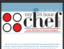 Tablet Screenshot of my24hourchef.com